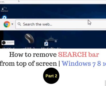 Why is the search bar at the top of my screen in Outlook?